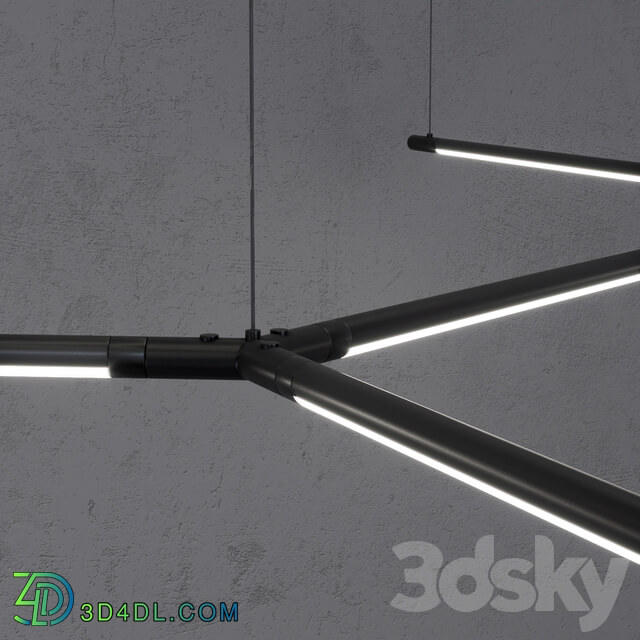 Grok TUBS MODULAR 8 Pendant light 3D Models