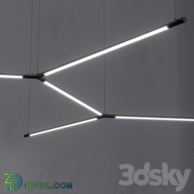 Grok TUBS MODULAR 8 Pendant light 3D Models