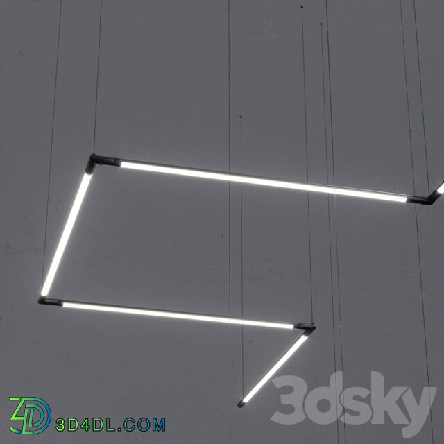 Grok TUBS MODULAR 8 Pendant light 3D Models