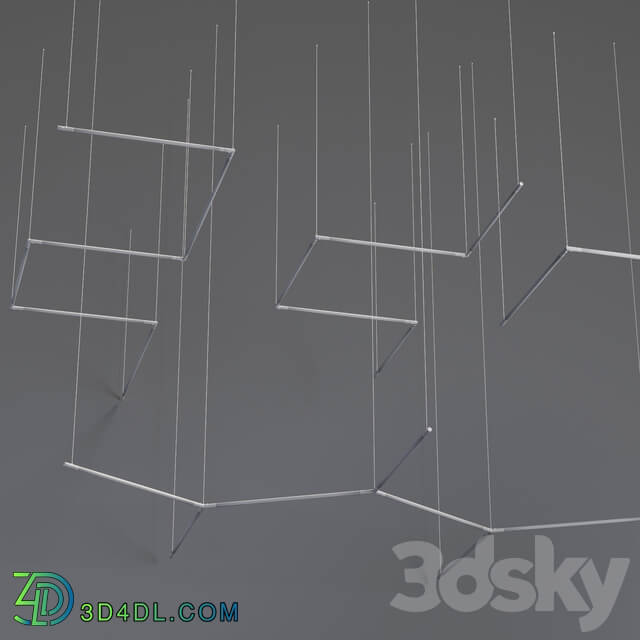 Grok TUBS MODULAR 8 Pendant light 3D Models