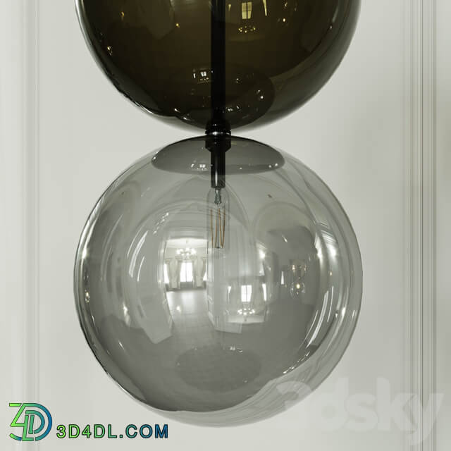 Lamp ceiling suspended Cattelan Italia Apollo 2 Pendant light 3D Models