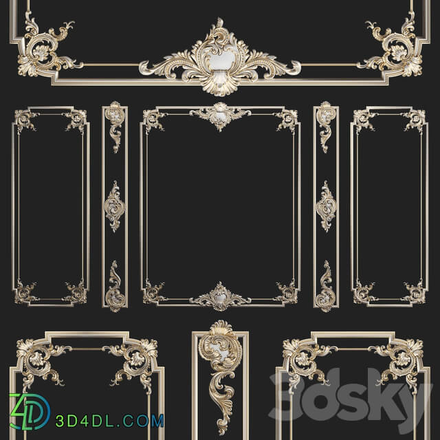 Plaster decorative frame 2