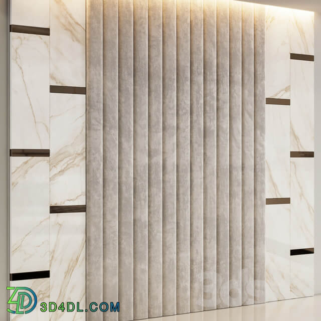 3D panel Beige Etoile de Rex marble headboard