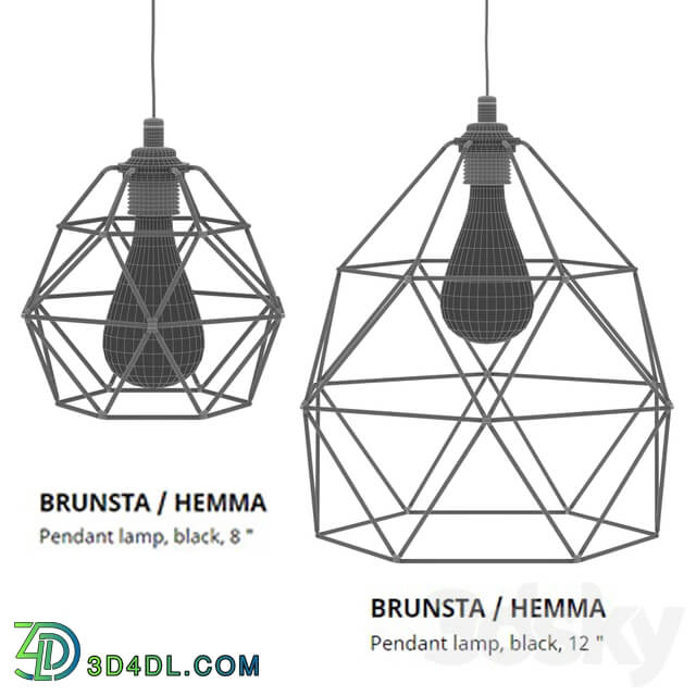 IKEA BRUNSTA Pendant light 3D Models