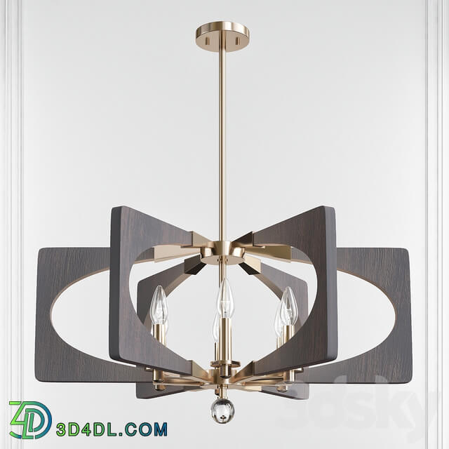 Alscar Driftwood Gray 6 Light Chandelier by Kichler Pendant light 3D Models