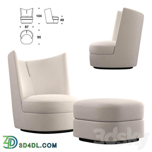 CONTOUR CLUB armchair