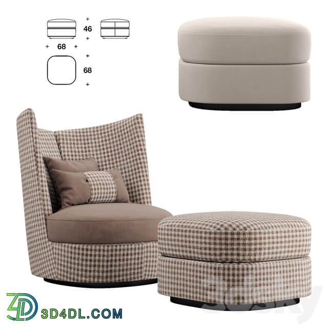 CONTOUR CLUB armchair