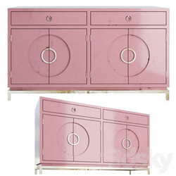 Sideboard Chest of drawer Buffet Disk Pink 