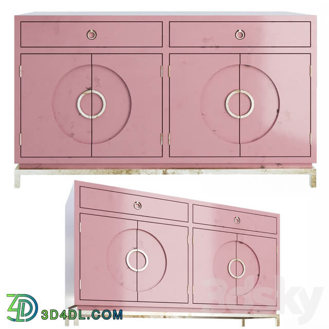 Sideboard Chest of drawer Buffet Disk Pink