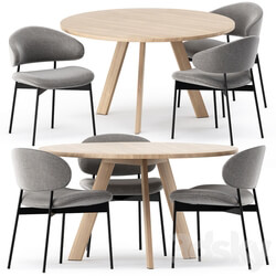 Table Chair TOSH TABLE and LUZ CHAIR by more 