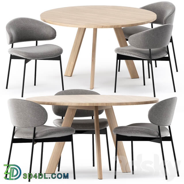 Table Chair TOSH TABLE and LUZ CHAIR by more