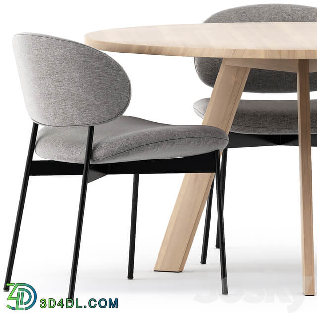 Table Chair TOSH TABLE and LUZ CHAIR by more