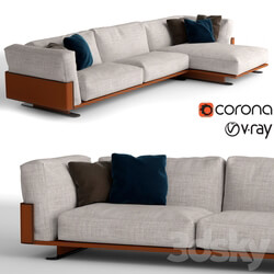 Longhi Ritual chaise lounge sofa 