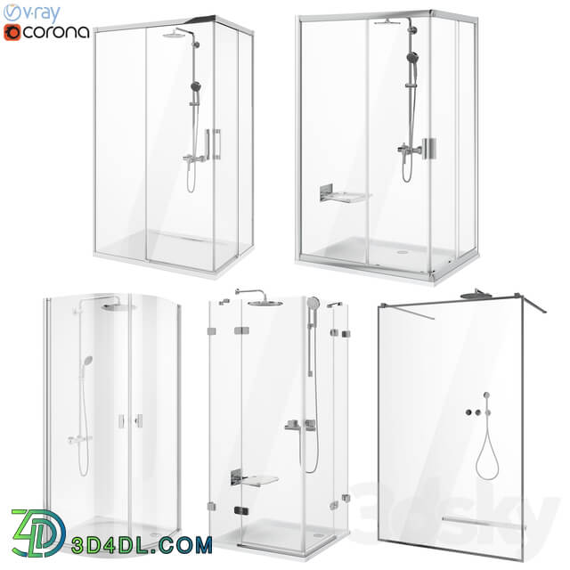 Shower set Ravak and Radaway set 88