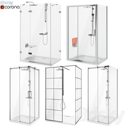 Set of shower cabins Ravak and Radaway set 89 