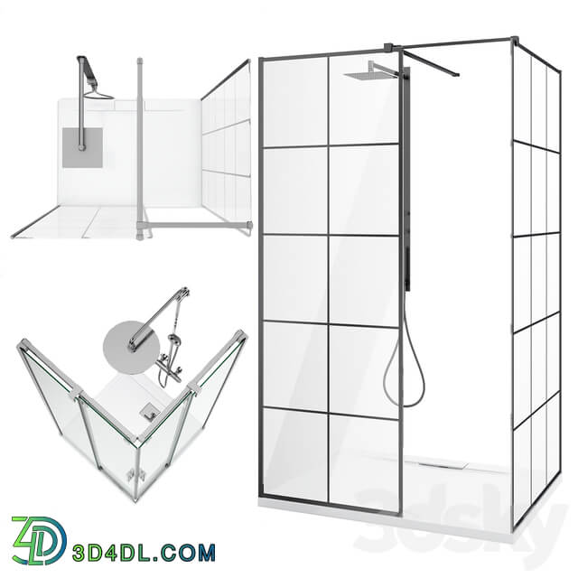 Set of shower cabins Ravak and Radaway set 89