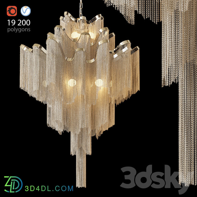 Pendant light Pendant lamp Ava Chain Atlantis Chandelier