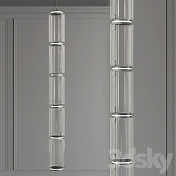 Noctambule Suspension 6 High Cylinder Pendant light 3D Models 