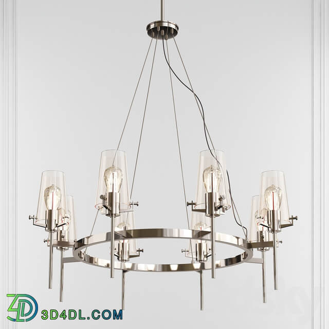 Pendant light Alton Chrome 8 Light Chandelier by Kichler