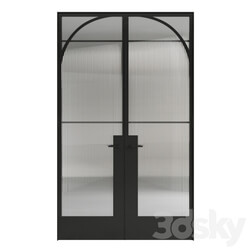 Steel door. 2 glass options 