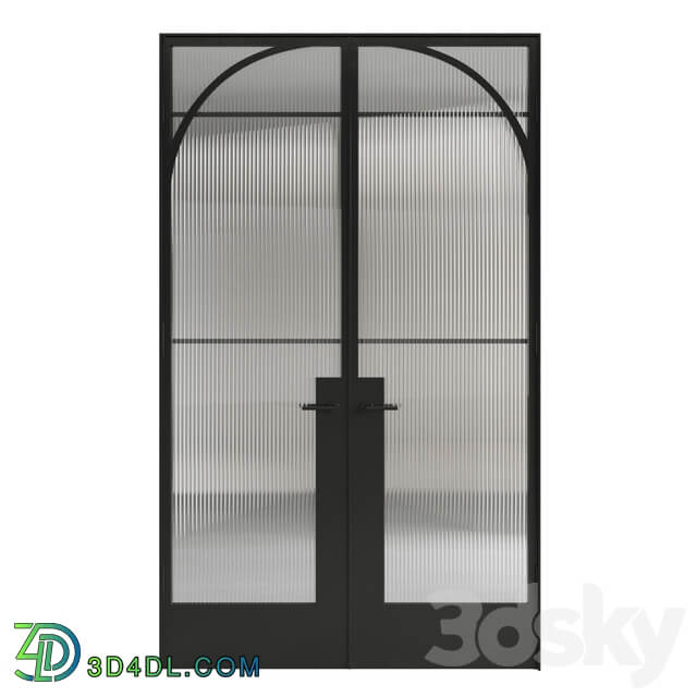 Steel door. 2 glass options