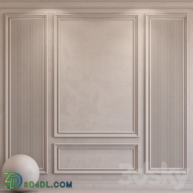 Stone Decorative plaster with molding 42