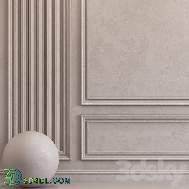 Stone Decorative plaster with molding 42