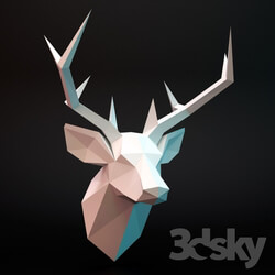 Other decorative objects deer head lowpoly 