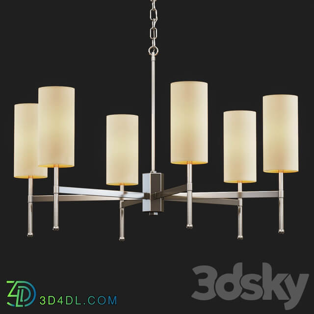 Pendant light Tigermoth lighting Stem chandelier with silk