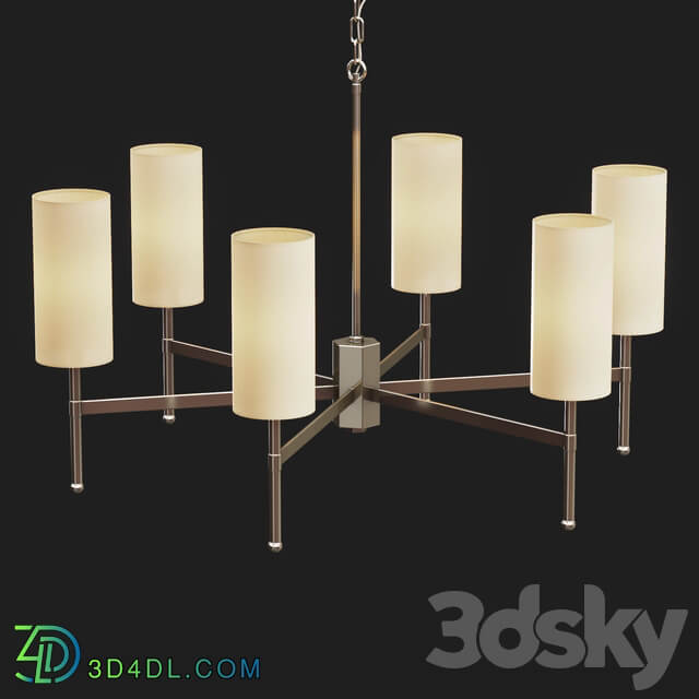 Pendant light Tigermoth lighting Stem chandelier with silk