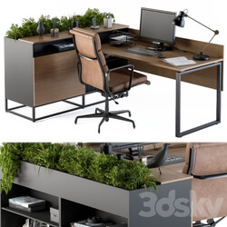 Office Desk L Set 