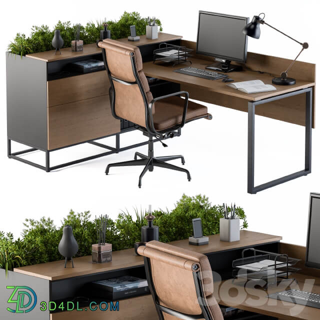 Office Desk L Set