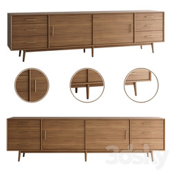 Sideboard Chest of drawer Mid Century Media Console 96  