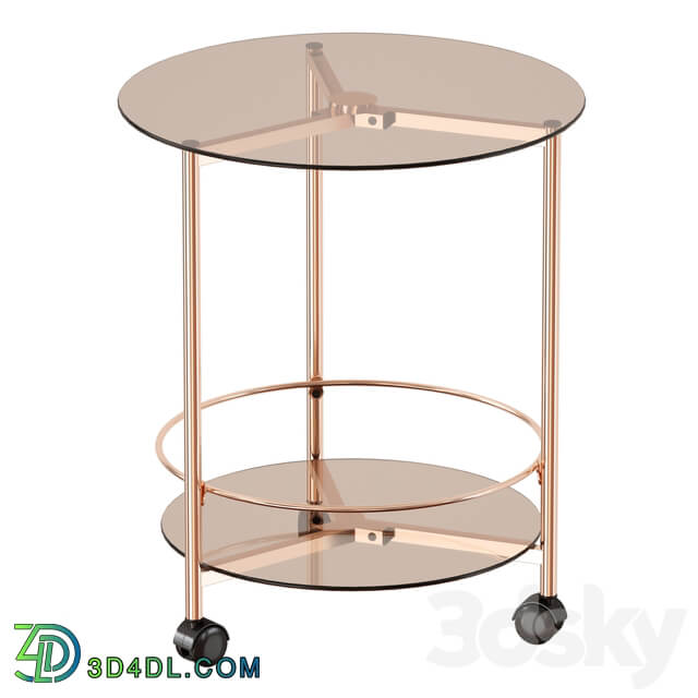 GIBSON ROLLING END TABLE 3D Models