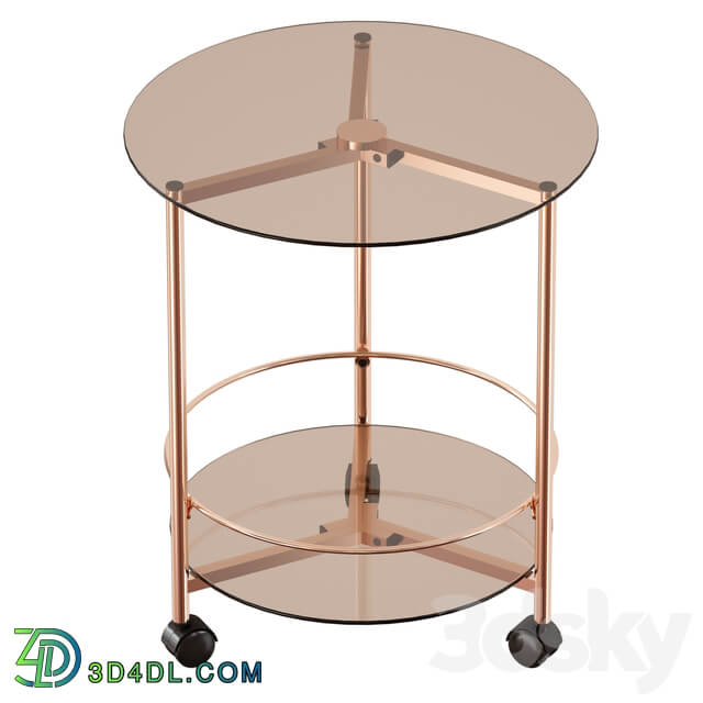 GIBSON ROLLING END TABLE 3D Models