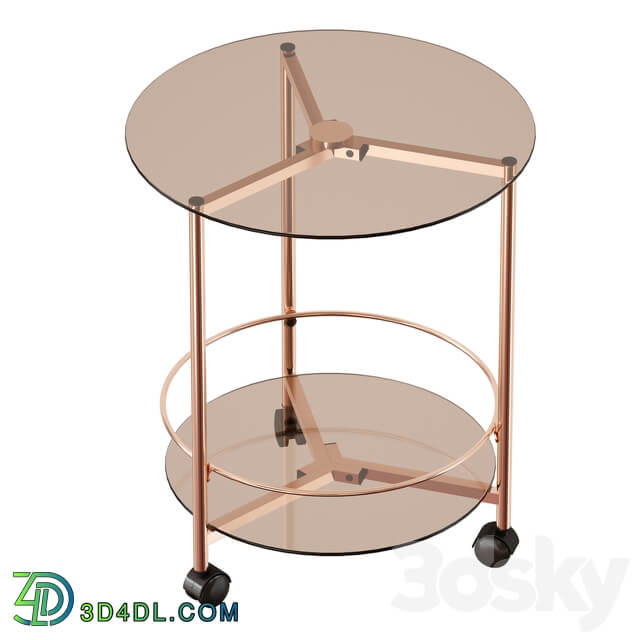 GIBSON ROLLING END TABLE 3D Models