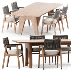 Table Chair ORTIGIA CHAIR and MONREALE TABLE by flexform 