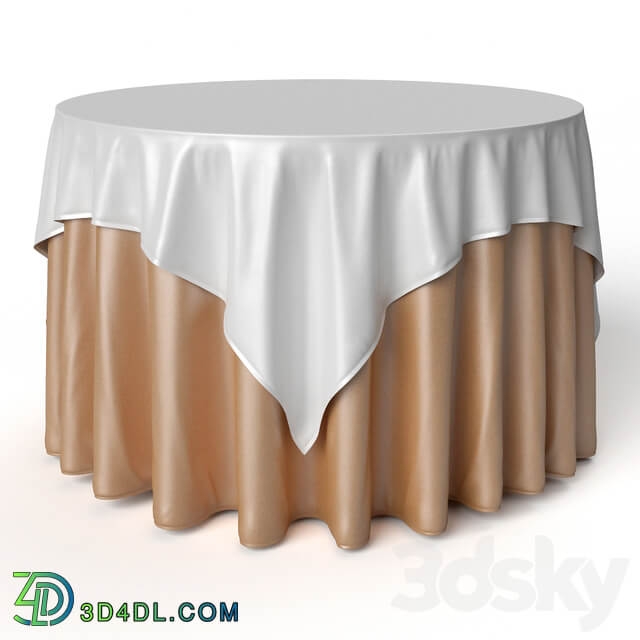 Round Tablecloth Oriental Restaurant