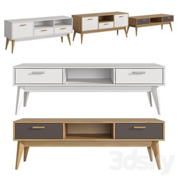 Sideboard Chest of drawer Furniture collection Nordic Scandi Snow Gray No. 2 TV stands 
