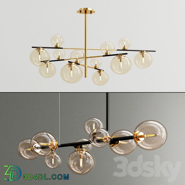 Domingo and Domingo Long Pendant light 3D Models