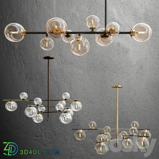 Domingo and Domingo Long Pendant light 3D Models