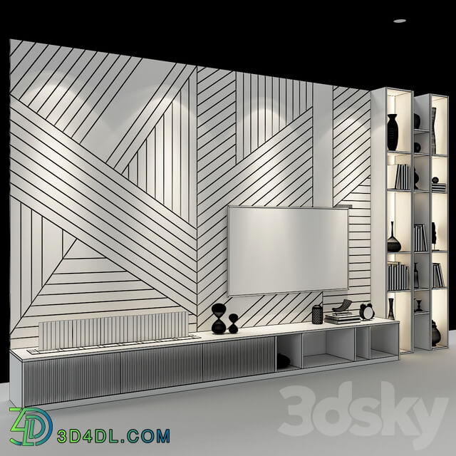 TV Wall set 78