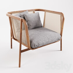 Cane Collection Rattan One Seat Lounge 