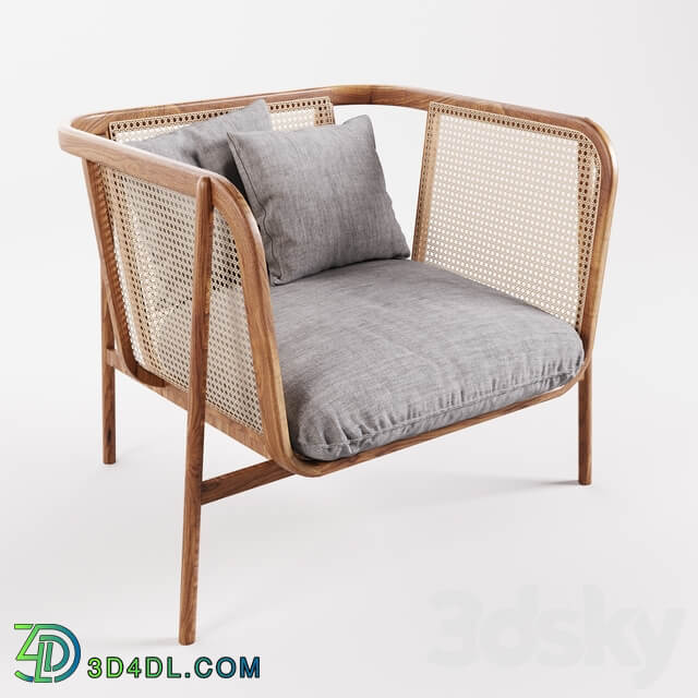 Cane Collection Rattan One Seat Lounge