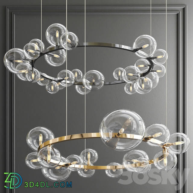 Iona Round Chandelier Pendant light 3D Models