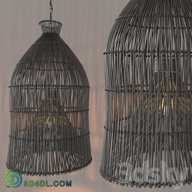 Chandelier Indonesian Fishing Baskets by Restoration Hardware