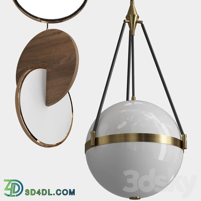 4 Pendants by Lampatron Pendant light 3D Models