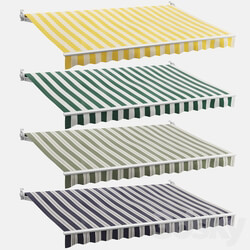 Awning set 3 striped  