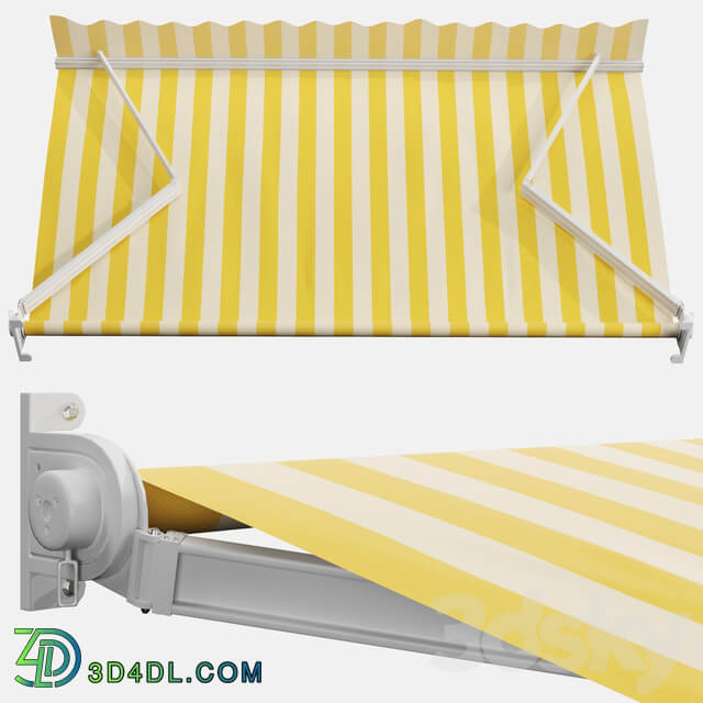 Awning set 3 striped 