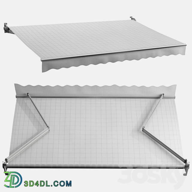 Awning set 3 striped 